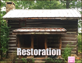 Historic Log Cabin Restoration  Demopolis, Alabama
